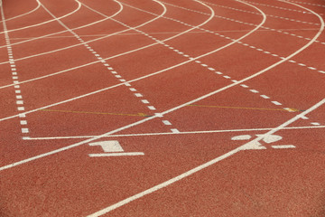 The runway on the playground, close-up