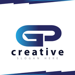 GP Initial Letter Logo Vector Template