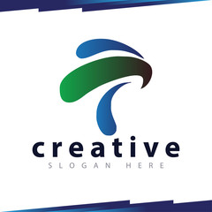 Obraz premium Bird abstract logo vector template