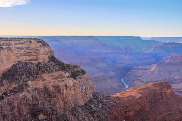 Fototapeta na wymiar Grand Canyon Sunrise from Hermest Trail Point
