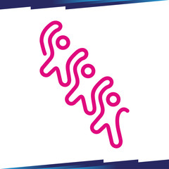 People Line Art logo vector template