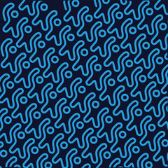 Seamless Background People line