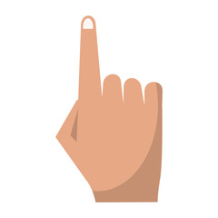 Hand touching something symbol