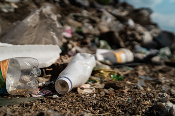 Plastic bottle trash nature pollution garbage save the planet environment