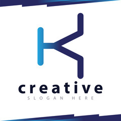 K Letter Logo template