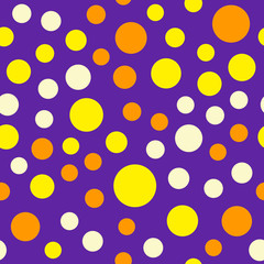 Bright circle pattern. Seamless vector