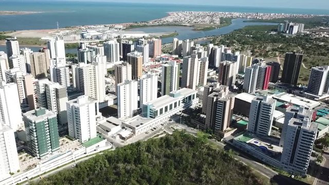 aerial view of city
