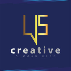 US Talk Initial Letter Logo Vector Template