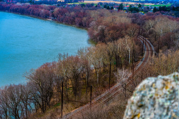 railroad by the river