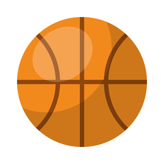 Basketball ball cartoon isolated