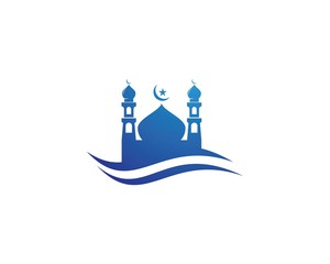 Mosque icon vector