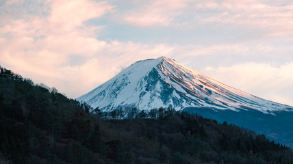 Fototapeta premium Mt.Fuji in the morning , Yamanashi , Japan