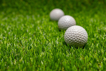 Golf ball on grss