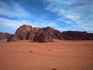 Fototapeta na wymiar Wadi rum desert