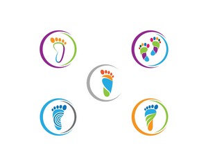 Foot therapist logo vector