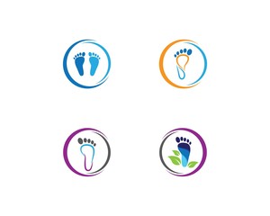 Foot therapist logo vector