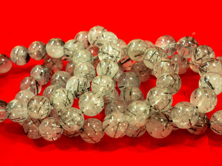 Rutile crystals quartz crystal.