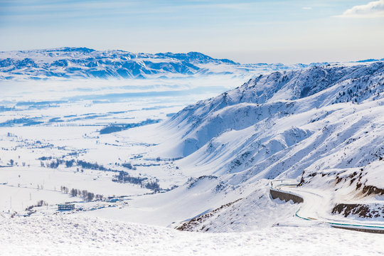 winter North Xinjiang's ,sonw and ice world,xinjiang,china