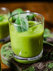 Vegan vegetable and ginger smoothie