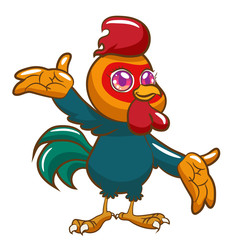 cartoon character rooster and hen