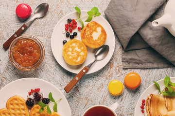 Breakfast - crepes, wafers