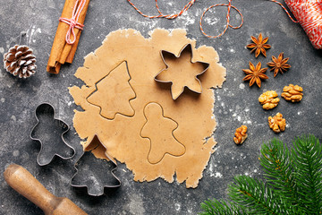 Christmas baking background