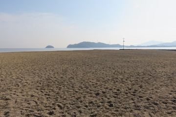 暗い砂浜の風景 © 66331