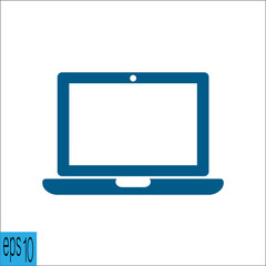 Laptop icon - vector illustration