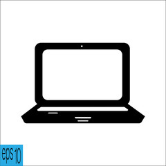 Laptop icon - vector illustration 