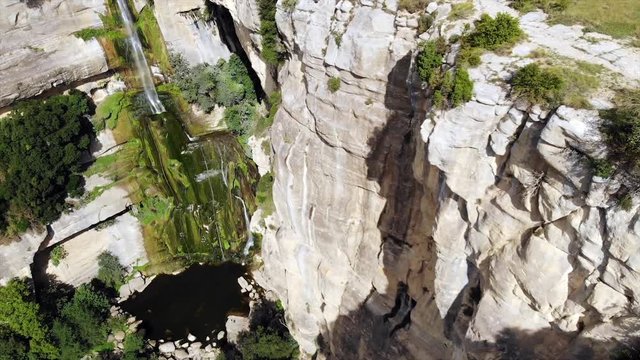 The Sallent waterfall is the largest waterfall in Catalonia, with a free fall of approximately 115 m.