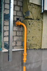 house thermal insulation with mineral wool construction and tiles