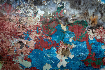 Chipped peeling paint for use as a background