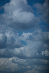 blue sky with white clouds