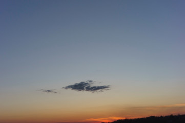 Dramatic sunset and sunrise sky.