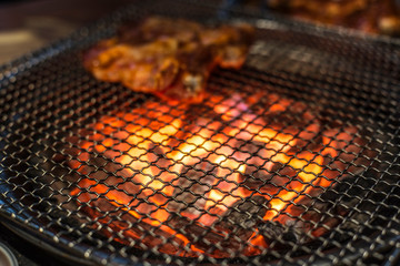 Barbecue grill. Charcoal grill.