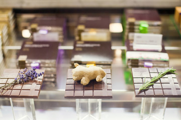 craft chocolate with ginger, lavender and rosemary
