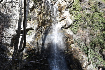 Kaledonia Waterfall with Low Shadow, Cyprus - obrazy, fototapety, plakaty