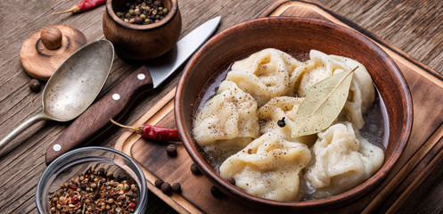 Russian pelmeni meat