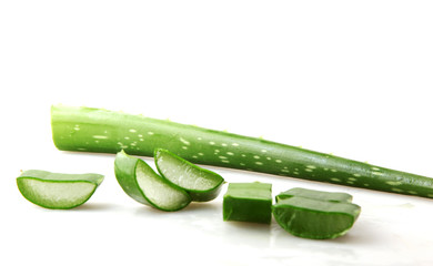 Aloe Vera On White Background