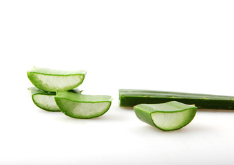 Aloe Vera On White Background