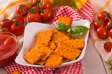 Tomato crackers.