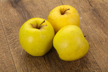 Yellow ripe apples