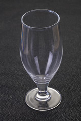 Empty glass cup
