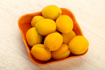 Ripe sweet apricots