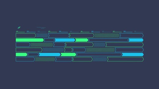 Infographic Element - Gantt Diagram