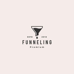 funneling logo icon vector illustration