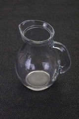 Empty glass jug