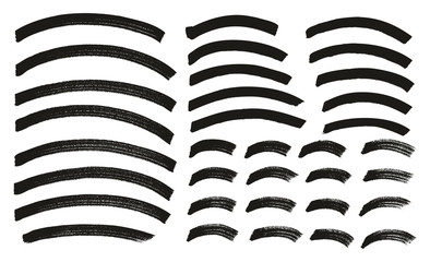 Tagging Marker Medium Curved Lines High Detail Abstract Vector Background Set 143