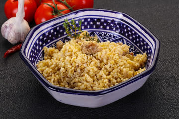 Bulgur with meat