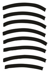 Tagging Marker Medium Curved Lines High Detail Abstract Vector Background Set 01